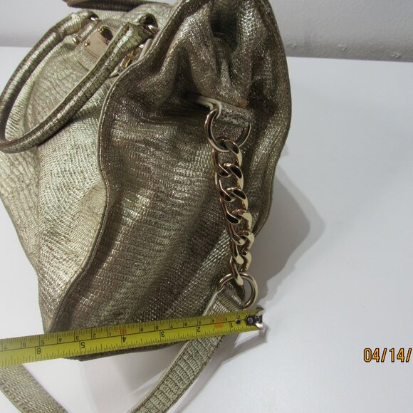 Michael Michael Kors Metallic Gold Chain Medium Crossbody Bag - Picture 5 of 10